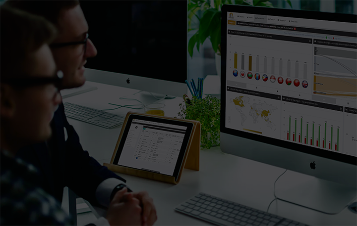 Data visualisation dashboard example